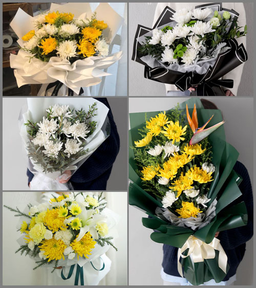 浙江省绍兴诸暨市暨阳街道双福村白事花束代送